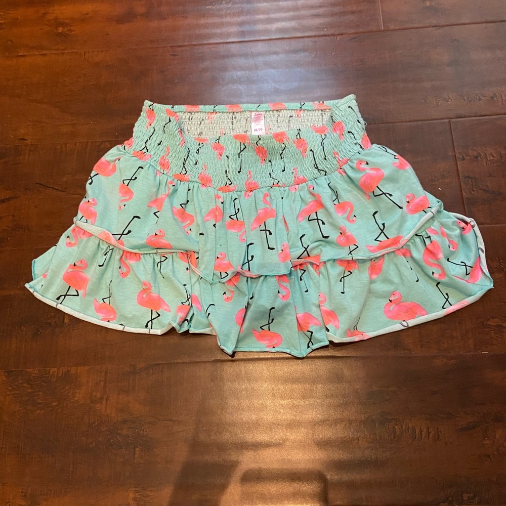Justice Girls Flamingo Skirt